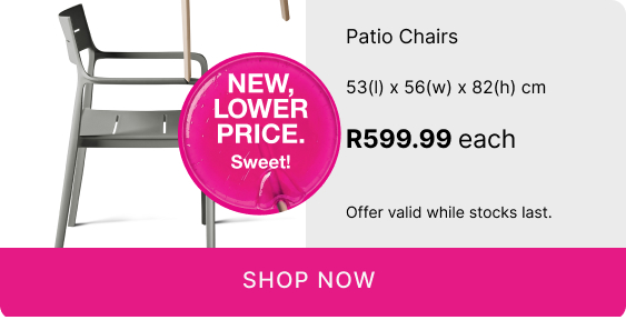 shop patio sets, shop mr price patio sets for less