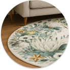 Area rugs, runners, and door mats to define spaces and add comfort to South African interiors