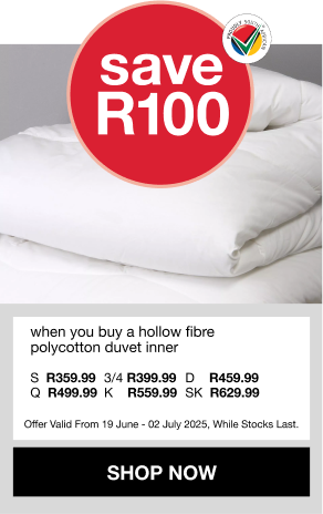when you buy a hollow fibre polycotton duvet inner