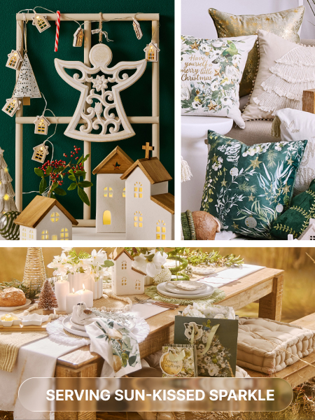 shop sun kissed sparkle is a christmas table and decor collection by mr price home for christmas 2025