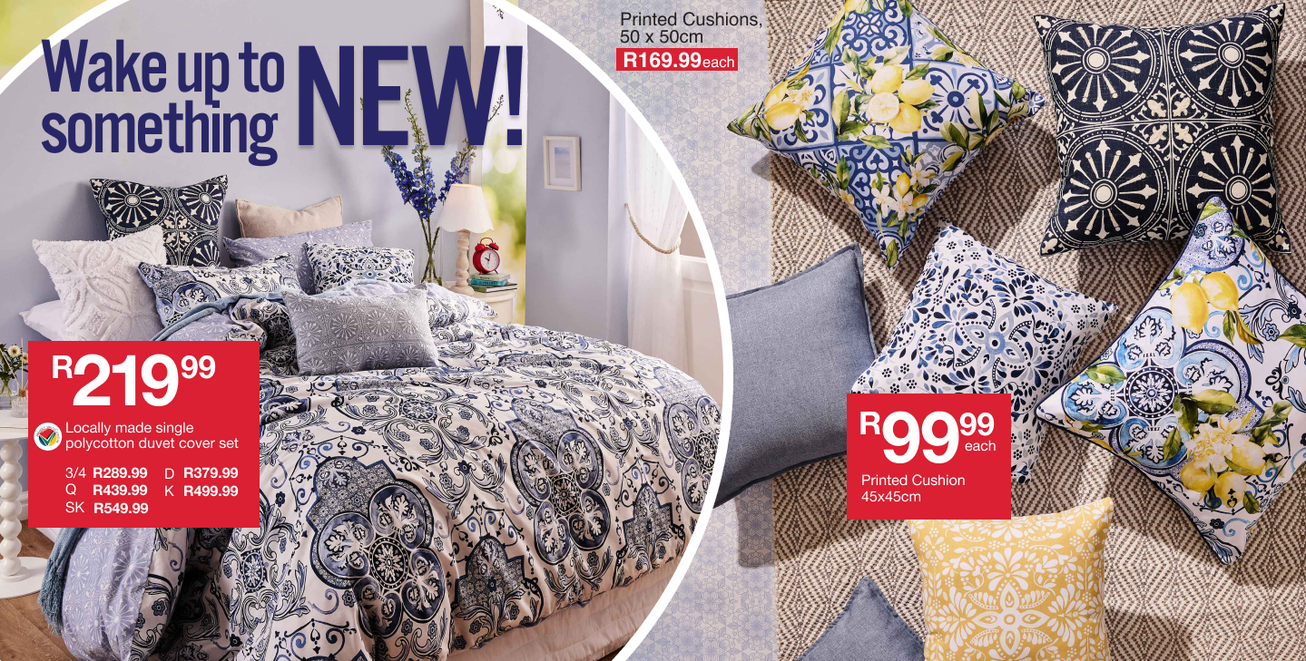 fresh start duvet covers and  cushions