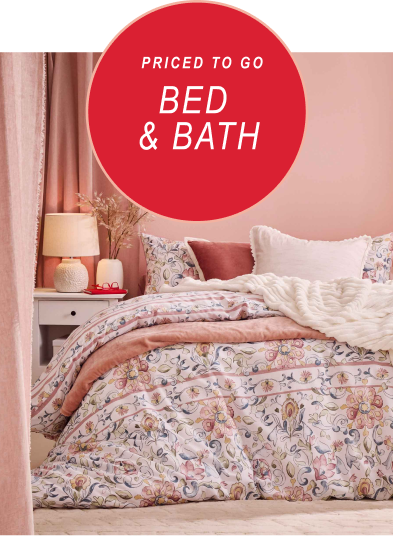 priced to go bed & bath