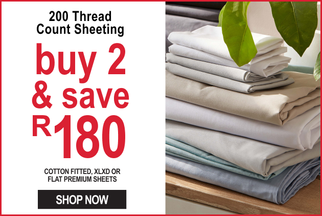 shop 200 thread count sheets promo