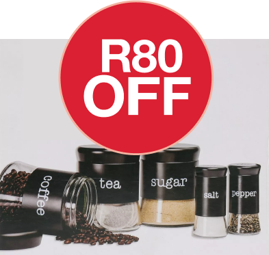 shop 5 piece glass storage set