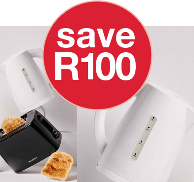 selected toaster and kettle