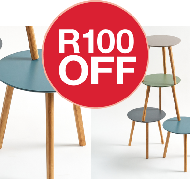 Selected pop colour side tables