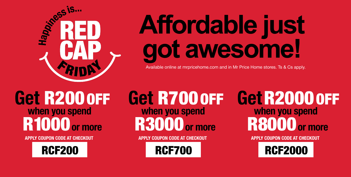 red cap Friday promo deals