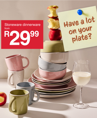 shop dining, bag all your dinner plates, side plates and coffee mugs for university