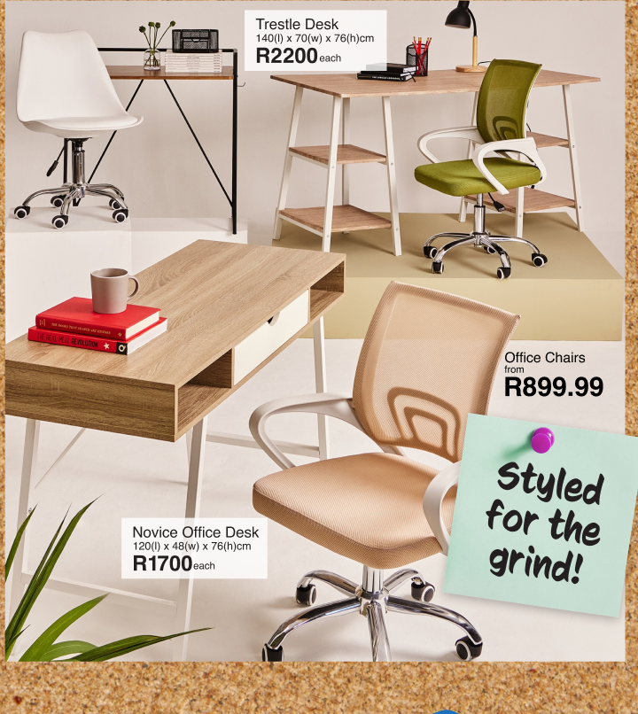 shop office desk & chairs for university