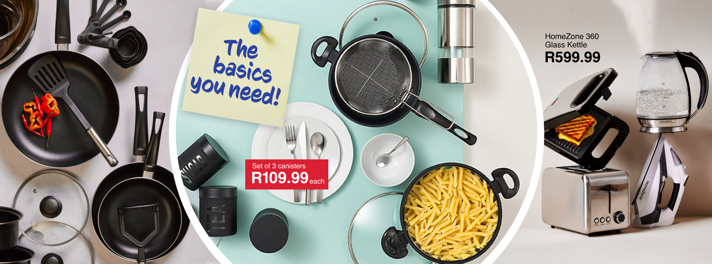 shop just what your kitchen needs, kitchen appliances such as pans, pots, toaster, sandwich machines, kettles and air fryeres