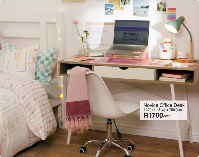 shop mr price home south africas ultimate focus zone collection featuring office furniture and stationery for university students or remote working