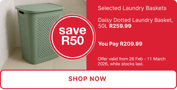mr price home promotion on selected laundry baskets