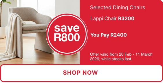 mr price home promotion on selected dining chairs