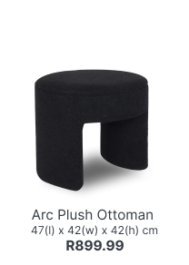 shop arc plush ottoman on account, an ottoman for your lliving room space