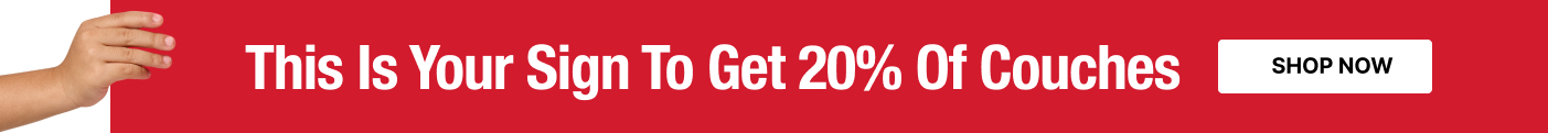 this is your sign to get 20% off couches and sofas