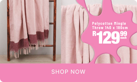 shop budget throws bought in bulk to offer value for money for south african consumers