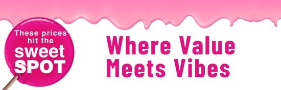 shop sweet spot campaign, buy products you love on a budget