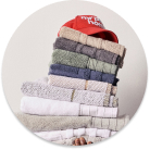 Soft, absorbent cotton towels and bath sheets for your bathroom