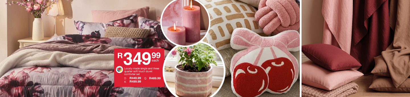 shop blooming beauty is a floral pink bedroom collection designed by mr price home