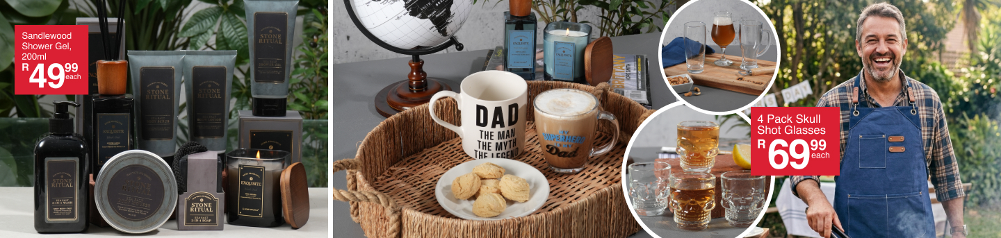 shop fathers day gift ideas and a collection just for the dads from mr price home online