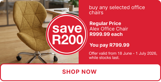 shop office chairs promotion from Mr Price Home online 