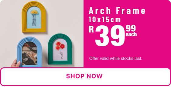 shop arch frame from Mr Price Home