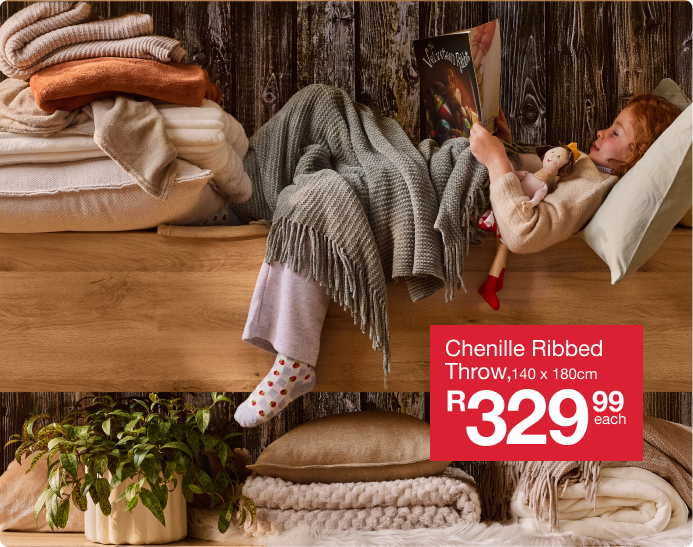 priced to love is a collection for blankets, throws and essentials at an affordable price from mr price home online