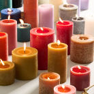 Scented candles and holders for a relaxing home atmosphere