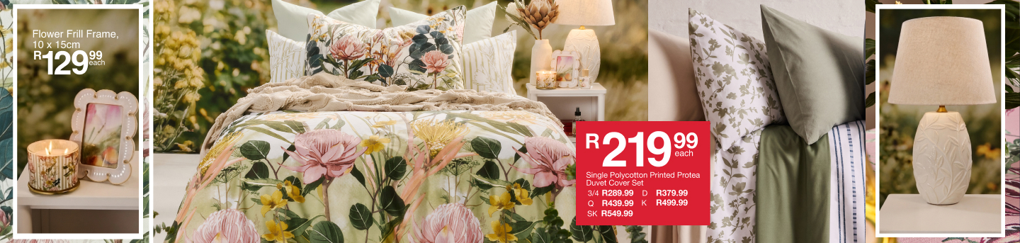 shop petals pillows and daydreams is a bedroom colleection created by mr price home online
