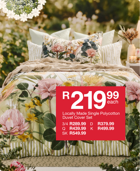 shop petals pillows and daydreams is a bedroom colleection created by mr price home online