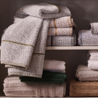 Soft and absorbent cotton towels for a spa-like bathroom experience