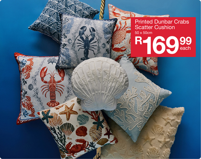 shop go overboard is a coastal bedroom and lounge colleection created by mr price home online
