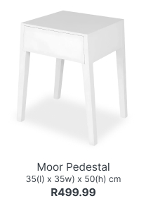 moor pedestal for r499, affordable bedside pedestals from r499