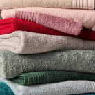 Soft and absorbent cotton towels for a spa-like bathroom experience