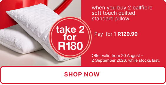 shop a ball fibre pillow promotion from mr price home