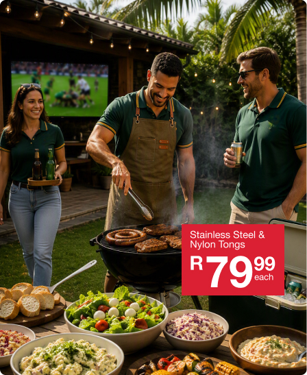 shop braai time is a rugby match day themed collection by mr price home online for outdoor hosting and game day essentials