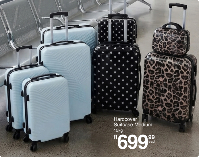 shop escape in style is a travel and luggage collection by mr price home online