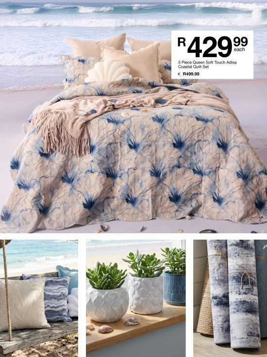 shop coastal charm is an ocean and coastal bedroom colleection by mr price home online