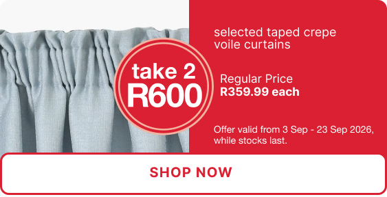 shop a taped curtain promotion at mr price home online