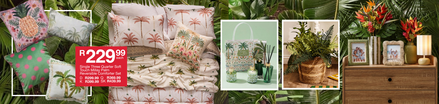 shop serving tropics is a tropical bedroom colleection by mr price home online