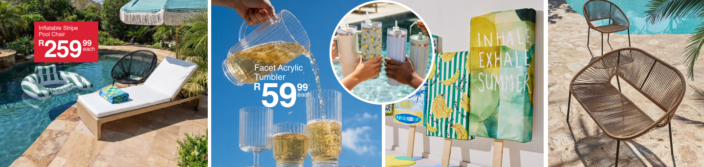 shop oh hi sunny is an outdoor summer patio and outdoor dining colleection by mr price home online