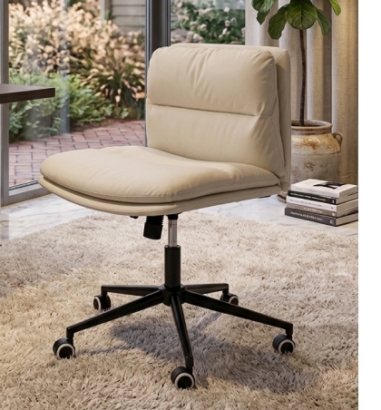 Ergonomic black mesh office chair with lumbar support and swivel base for productive home working.