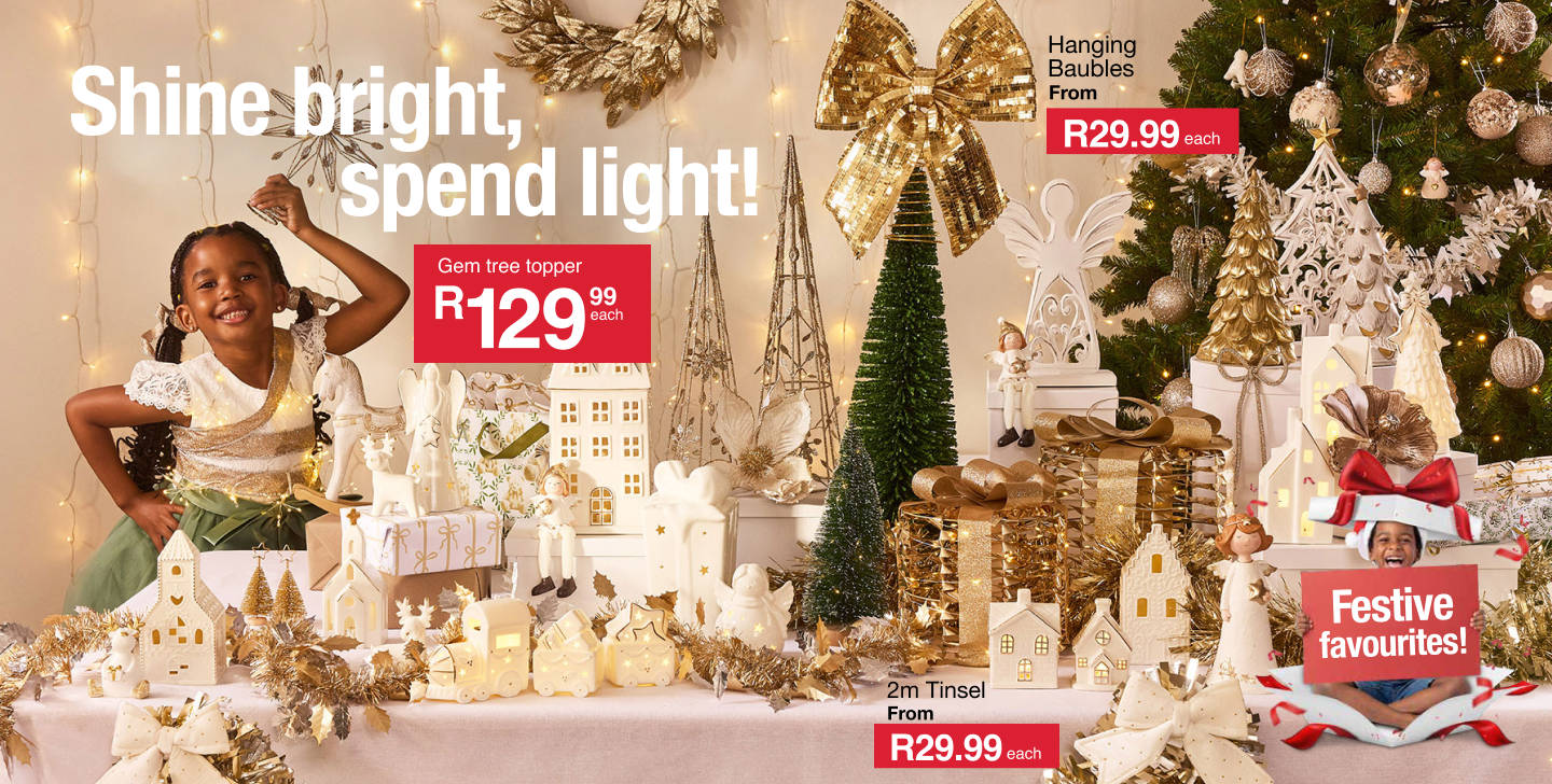 shop shine bright christmas collection from mr price home online