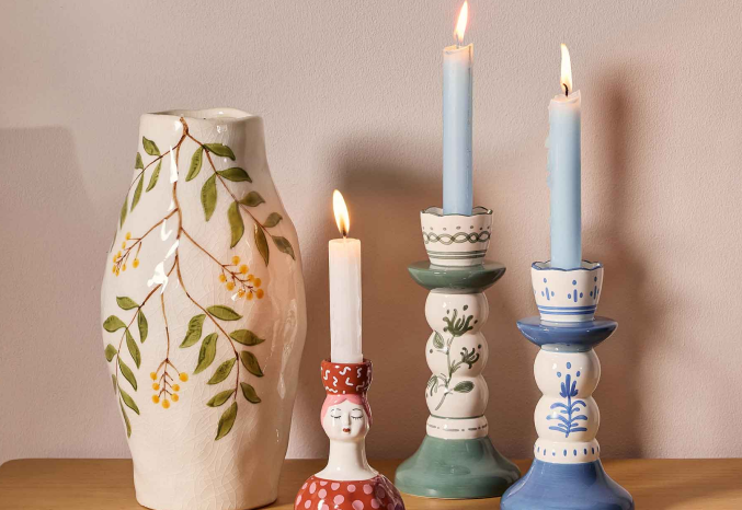 shop candles & candle holders