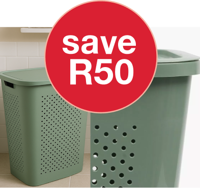 Selected dotted laundry baskets