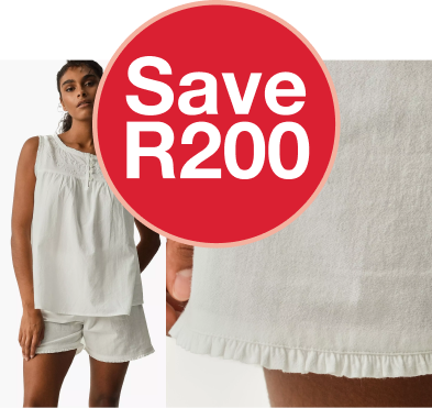 Medium 100% Cotton Embroidered Top & Short Set