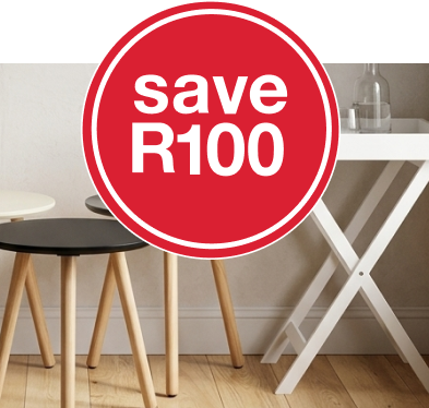 save r100 when you buy 2 selected side tables and butlers trays, shop side tables promotion