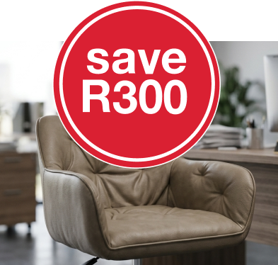 Save R300 off selected office chairs from Mr Price Home online
