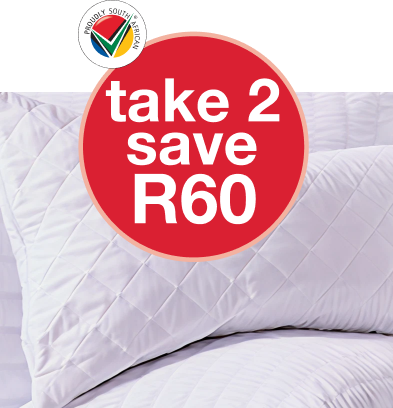 Buy 2 Ball Fibre Soft Touch Quilted Standard Pillow Inners