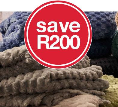 Save R200 when you buy block fleece blankets